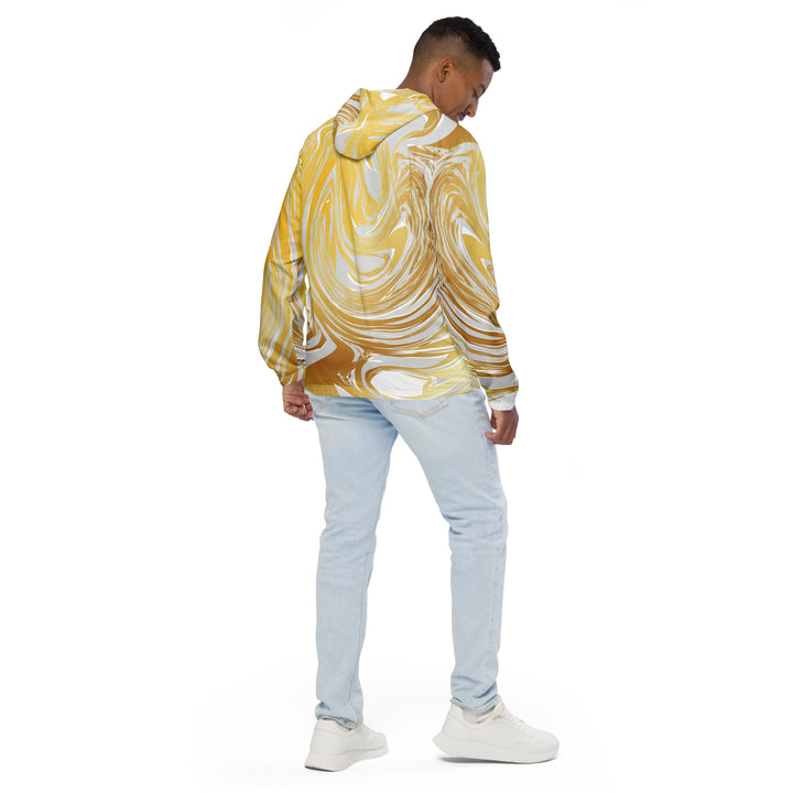 Men’s Windbreaker - White-Yellow Blend