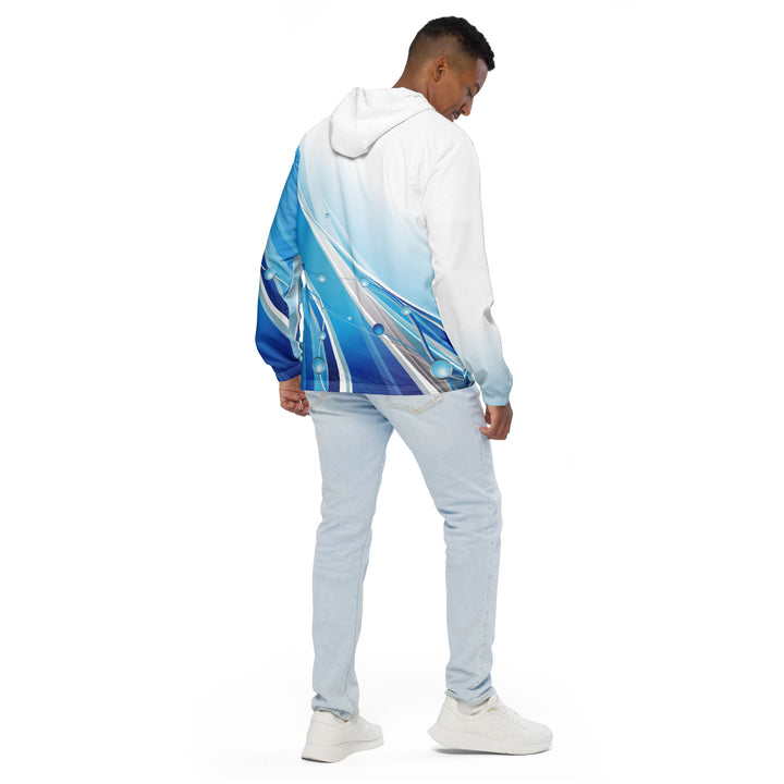 Men’s Windbreaker - White-Blue Jet