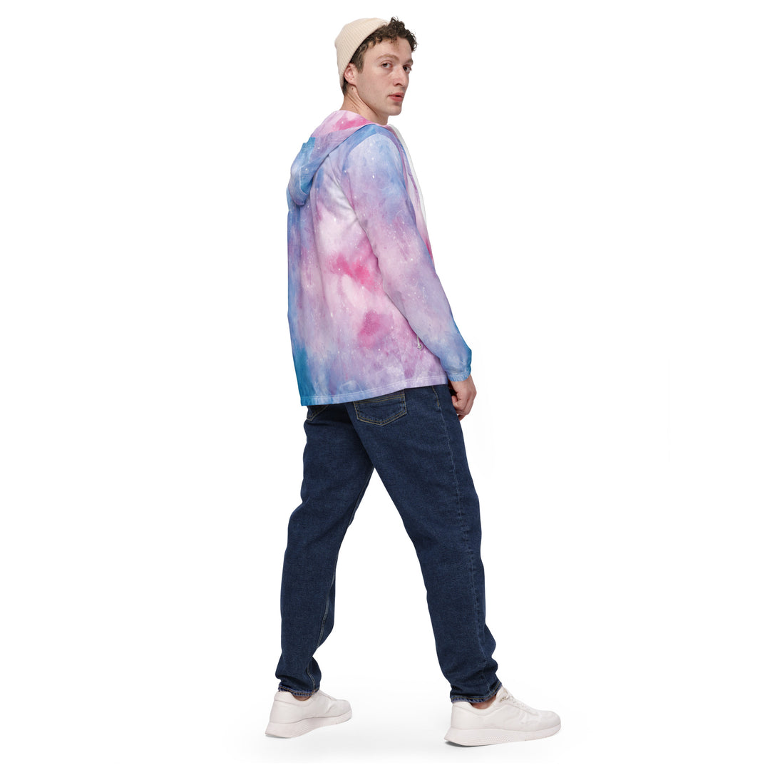 Men’s Windbreaker - Pink-Blue Dream