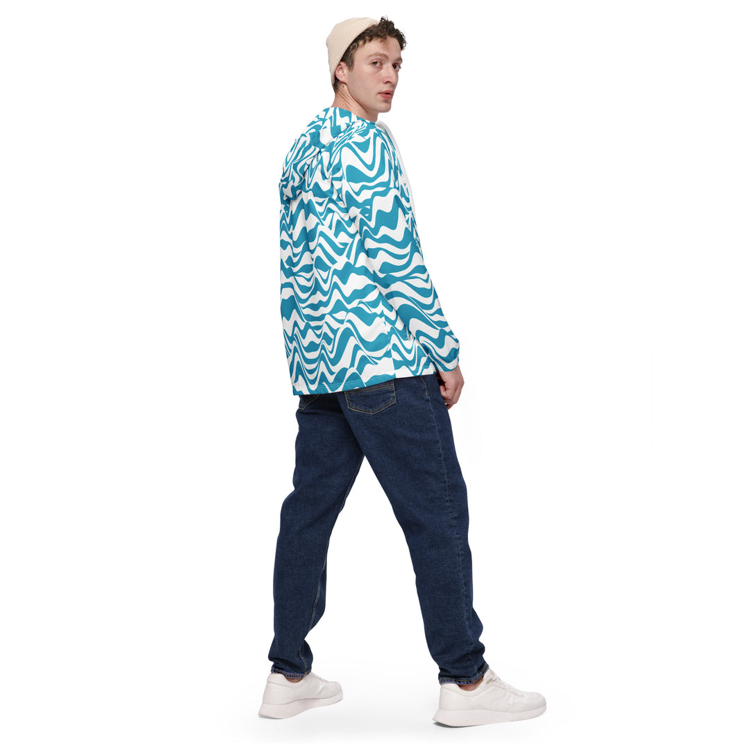 Men’s Windbreaker - Blue-White Rush