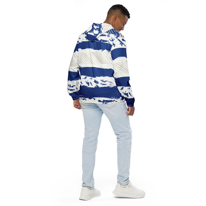 Men’s Windbreaker - White-Bllue Sailor