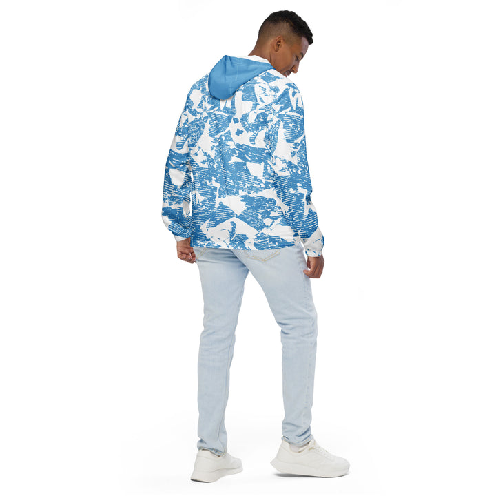 Men’s Windbreaker - White-Blue Win