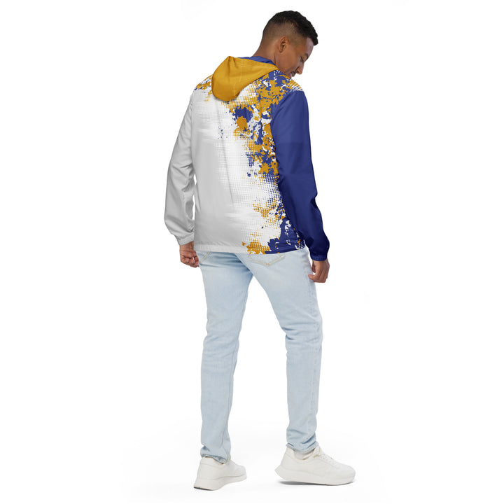 Men’s Windbreaker - White-Blue Breaker