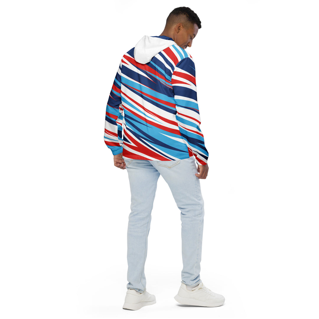 Men’s Windbreaker - Red-Blue Speed