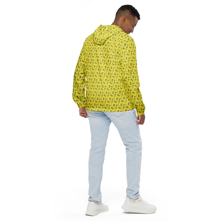 Men’s Windbreaker - Yellow Pineapple