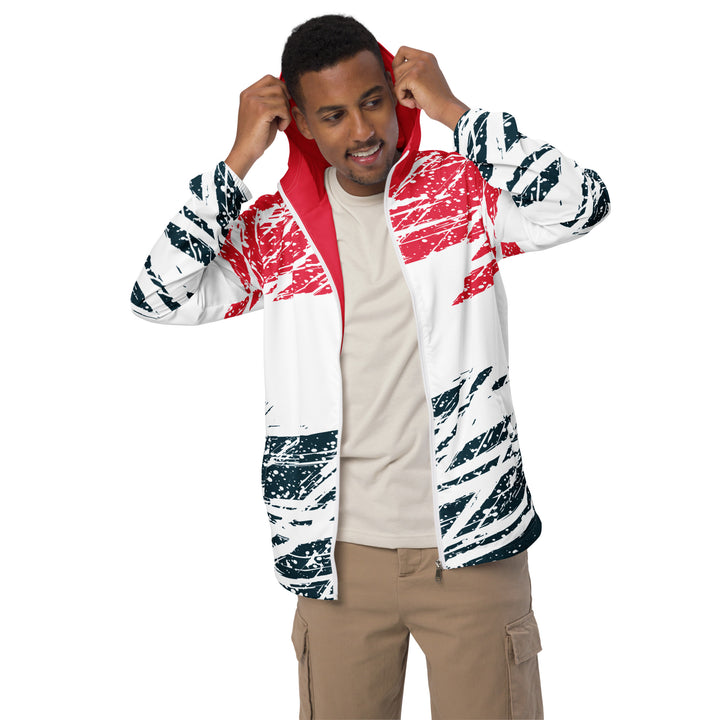 Men’s Windbreaker - White-Red Division