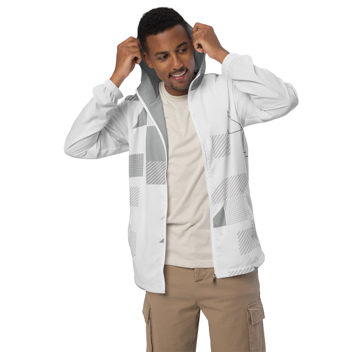 Men’s Windbreaker - Grey-White Form