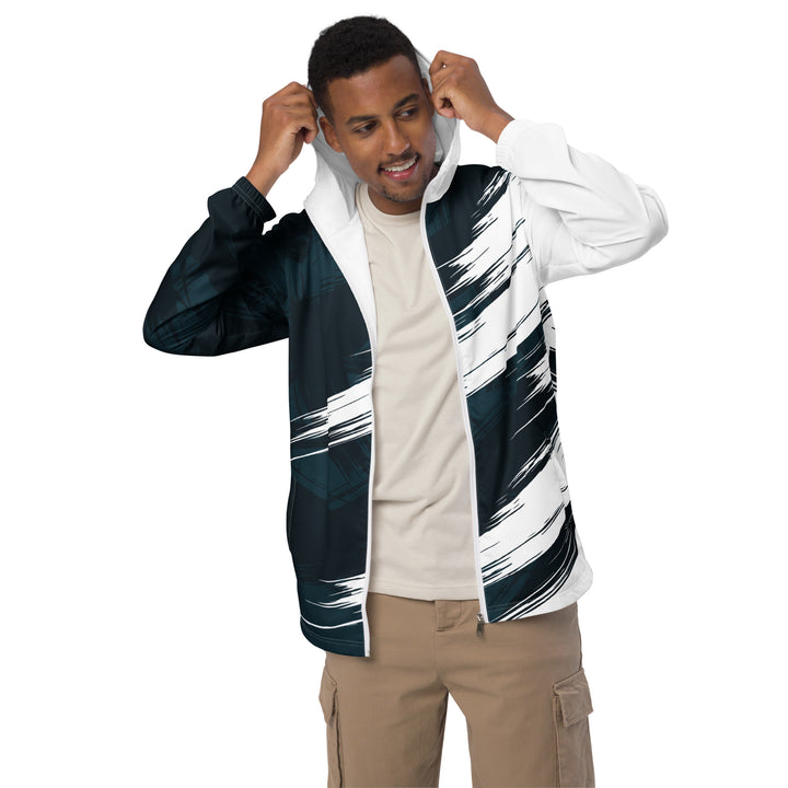 Men’s Windbreaker - Blue-White Shine