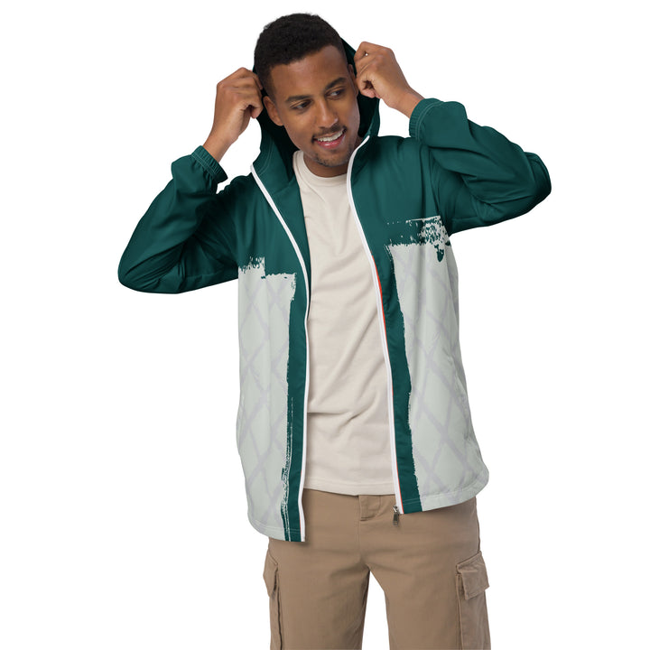 Men’s Windbreaker - Green-Grey Sword