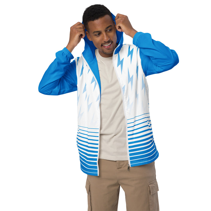 Men’s Windbreaker - Blue-White Bolt