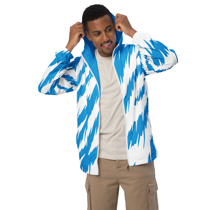 Men’s Windbreaker - White-Blue Safari