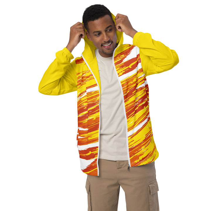 Men’s Windbreaker - Yellow-Orange Beam