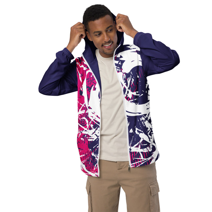 Men’s Windbreaker - Purple-Pink Rescue