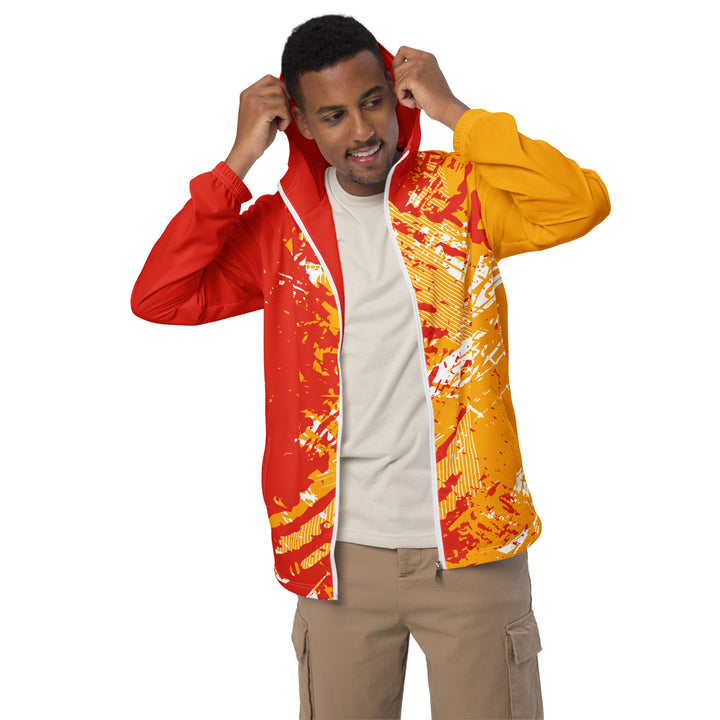 Men’s Windbreaker - Red-Orange Force