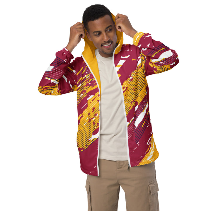 Men’s Windbreaker - Yellow-Red Sun