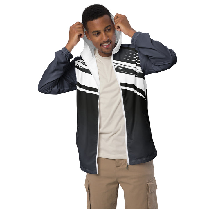 Men’s Windbreaker - Grey-White Casual