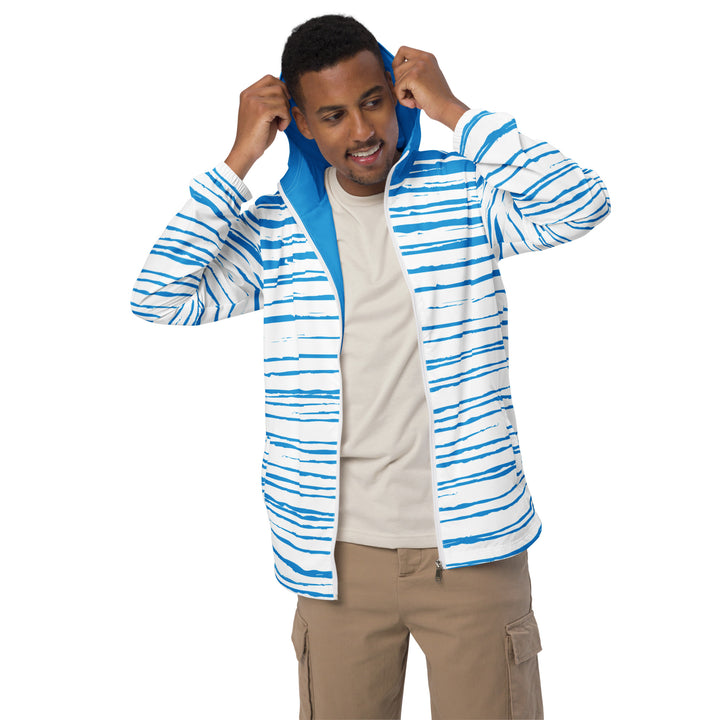 Men’s Windbreaker - Blue-White First