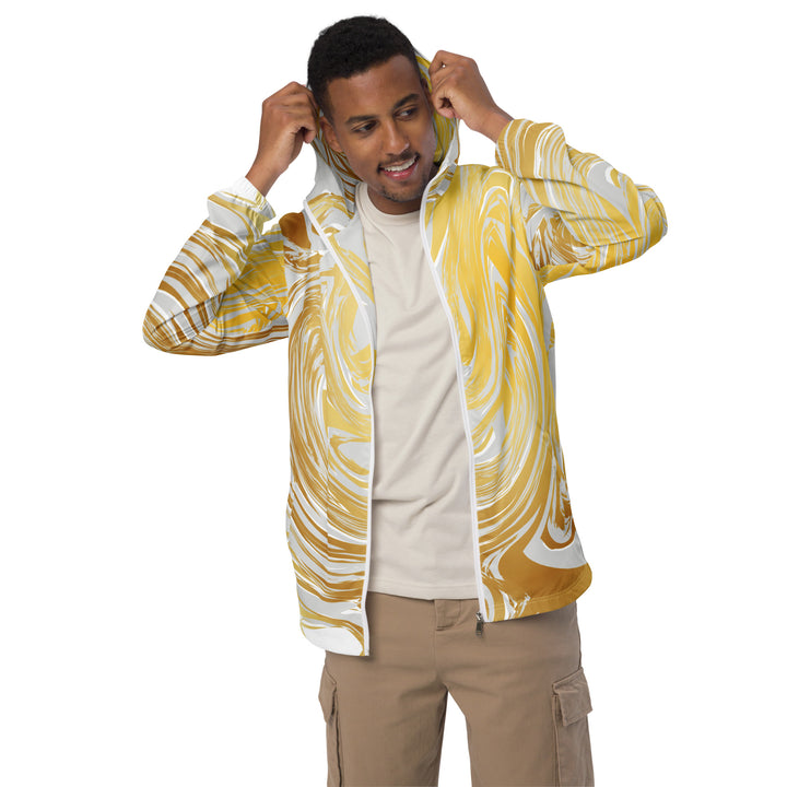 Men’s Windbreaker - White-Yellow Blend