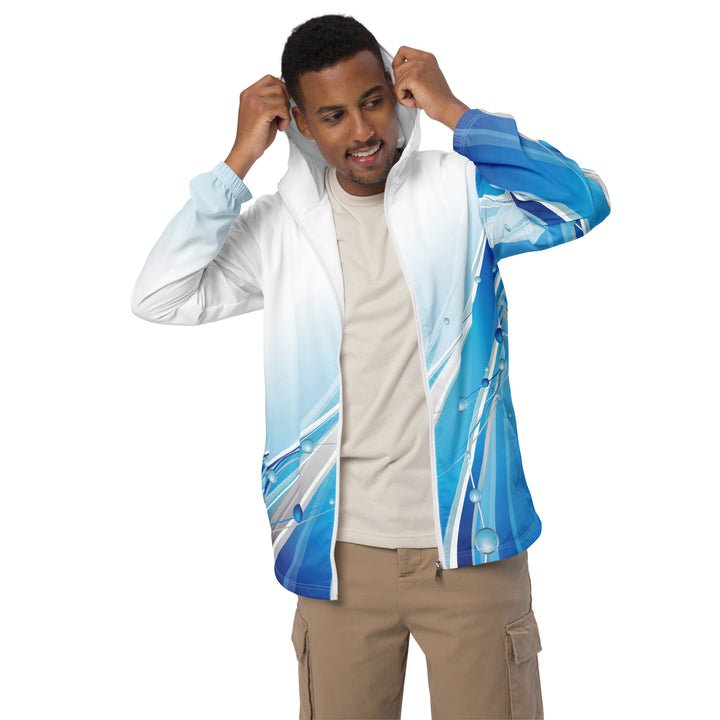 Men’s Windbreaker - White-Blue Jet