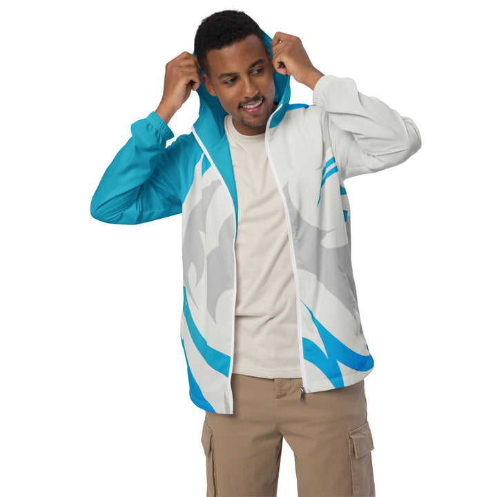 Men’s Windbreaker - White-Blue Blast