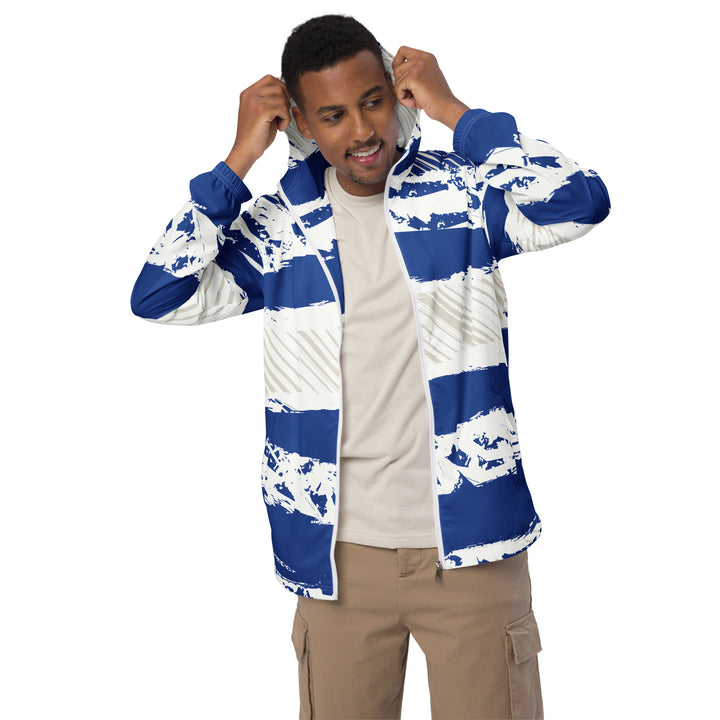 Men’s Windbreaker - White-Bllue Sailor