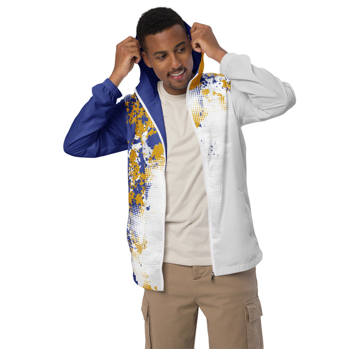 Men’s Windbreaker - White-Blue Breaker