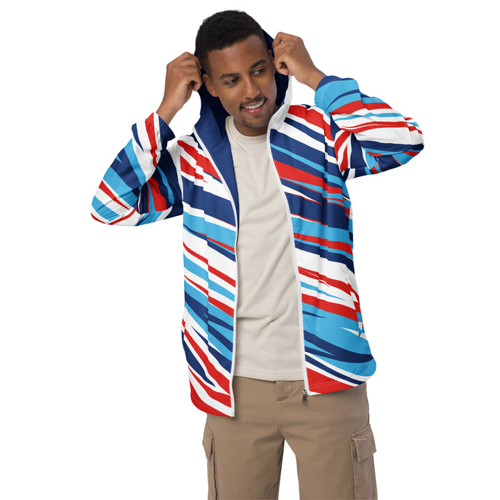 Men’s Windbreaker - Red-Blue Speed