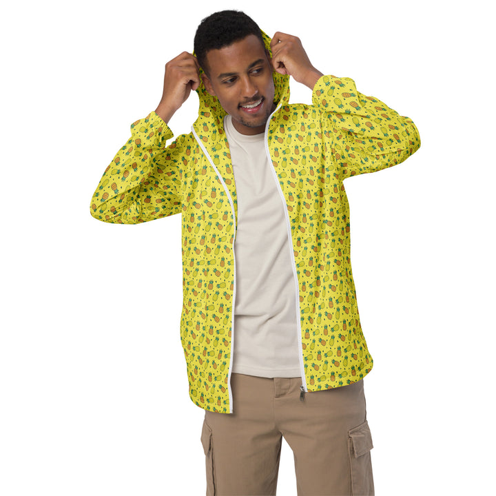 Men’s Windbreaker - Yellow Pineapple