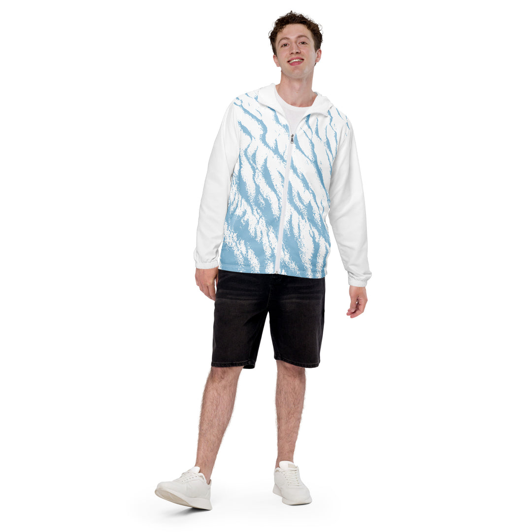 Men’s Windbreaker - Blue-White Sand