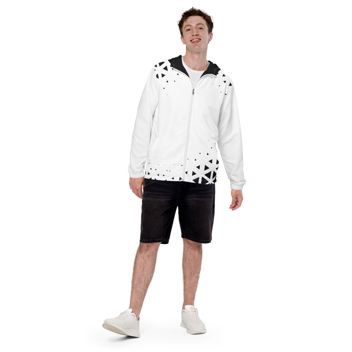 Men’s Windbreaker - White-Black Shrink