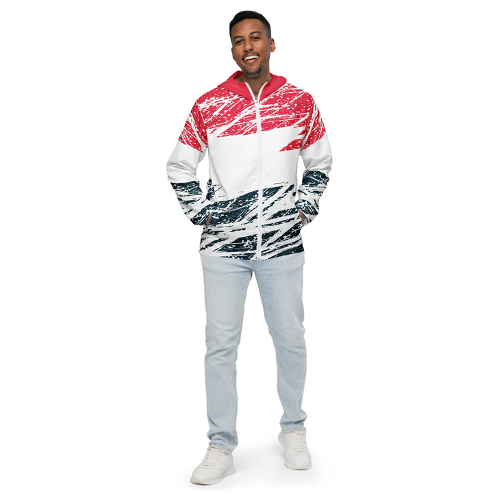 Men’s Windbreaker - White-Red Division