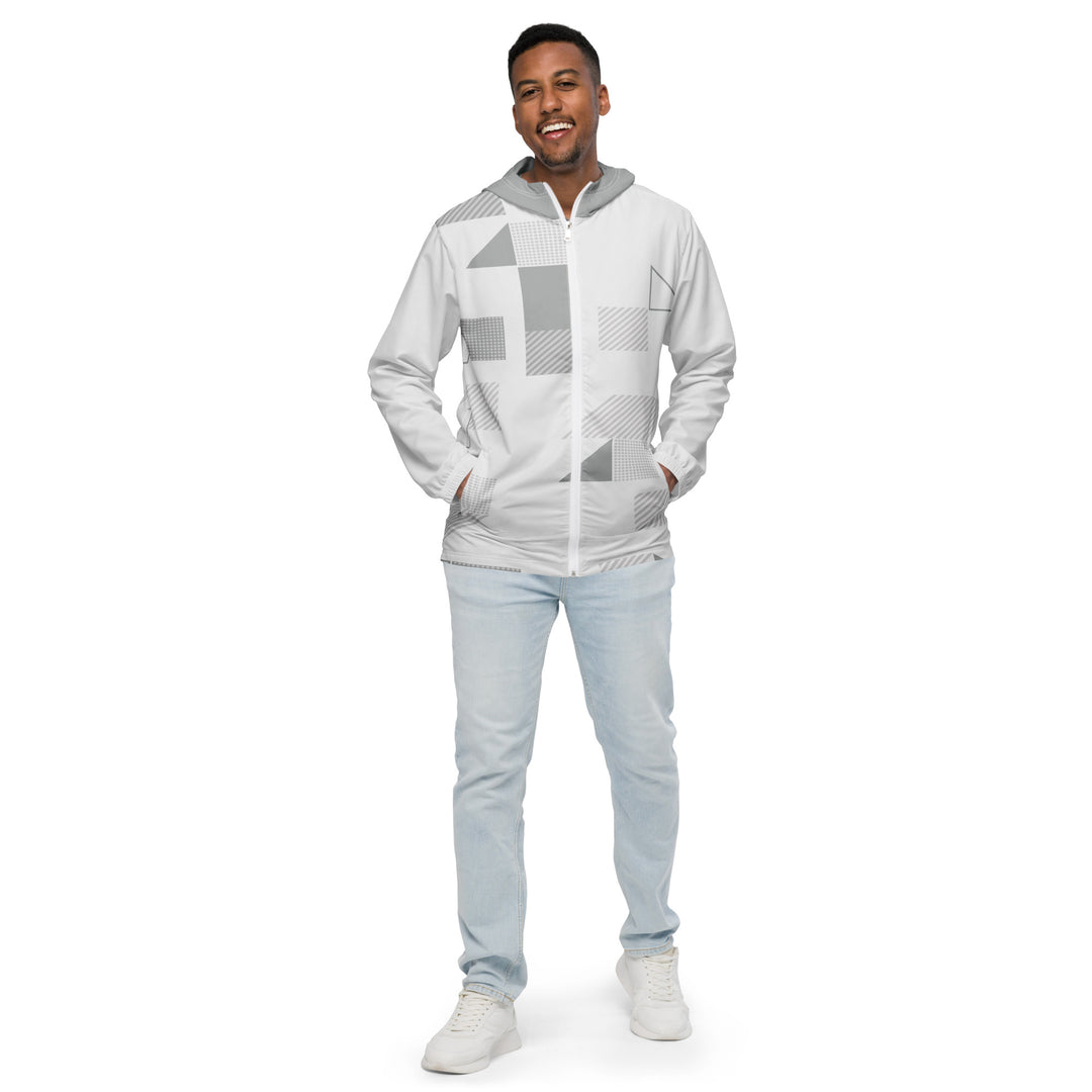 Men’s Windbreaker - Grey-White Form