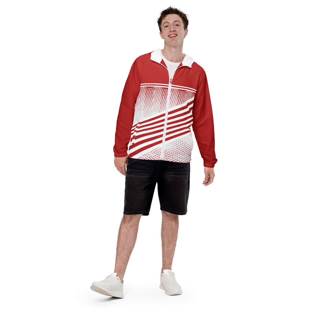 Men’s Windbreaker - White-Red Sport