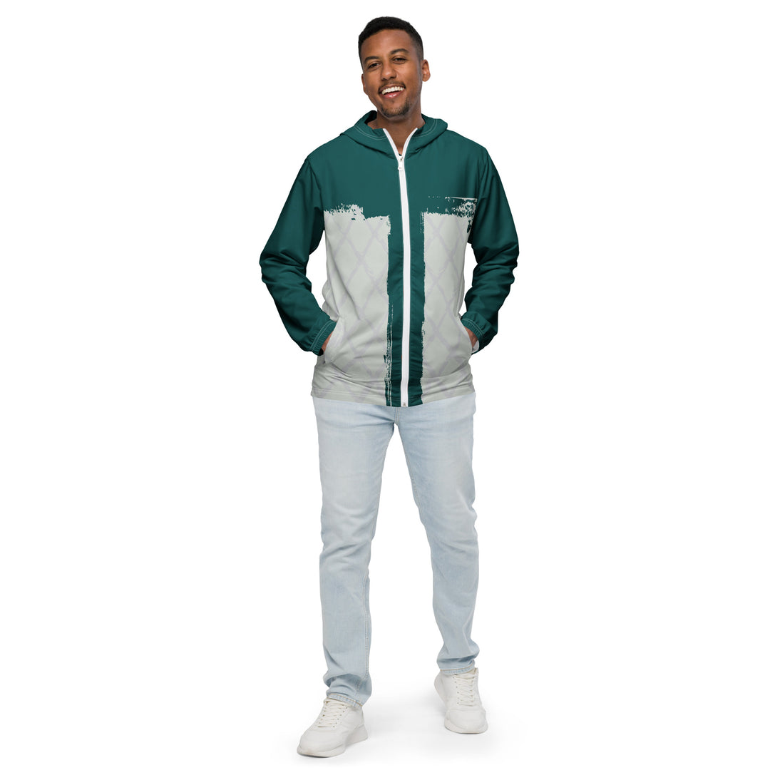 Men’s Windbreaker - Green-Grey Sword