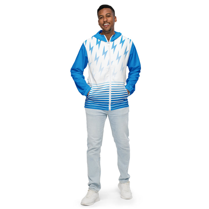 Men’s Windbreaker - Blue-White Bolt