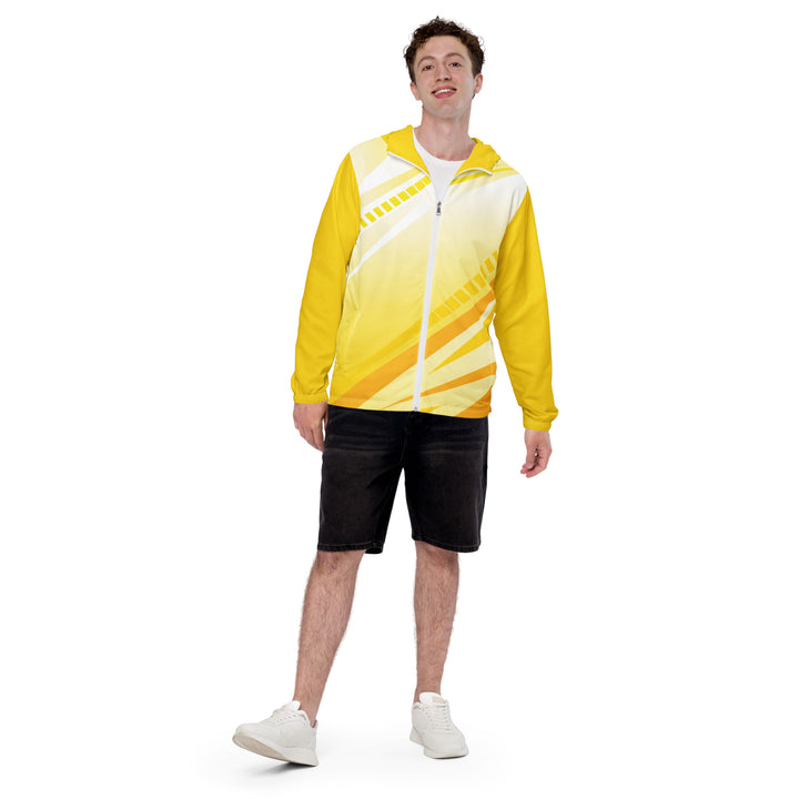 Men’s Windbreaker - Yellow-White Shine