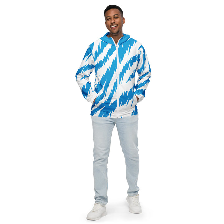 Men’s Windbreaker - White-Blue Safari