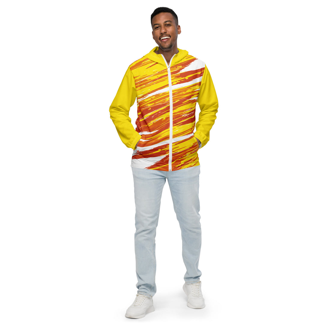 Men’s Windbreaker - Yellow-Orange Beam