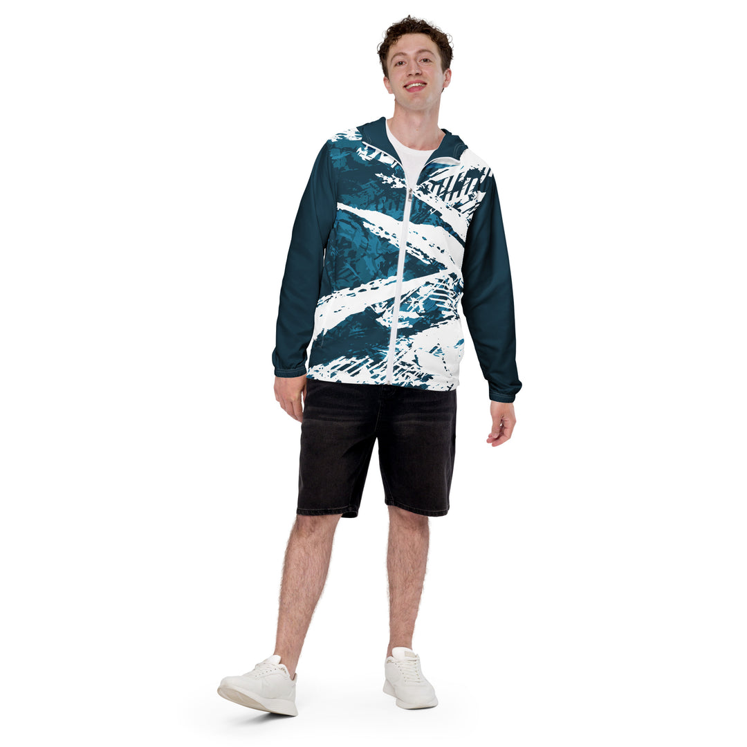 Men’s Windbreaker - Blue-White Nerve