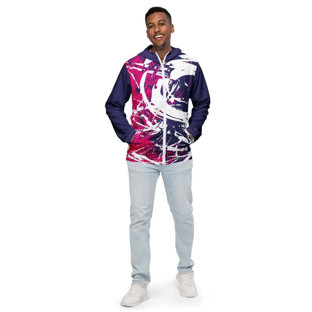 Men’s Windbreaker - Purple-Pink Rescue