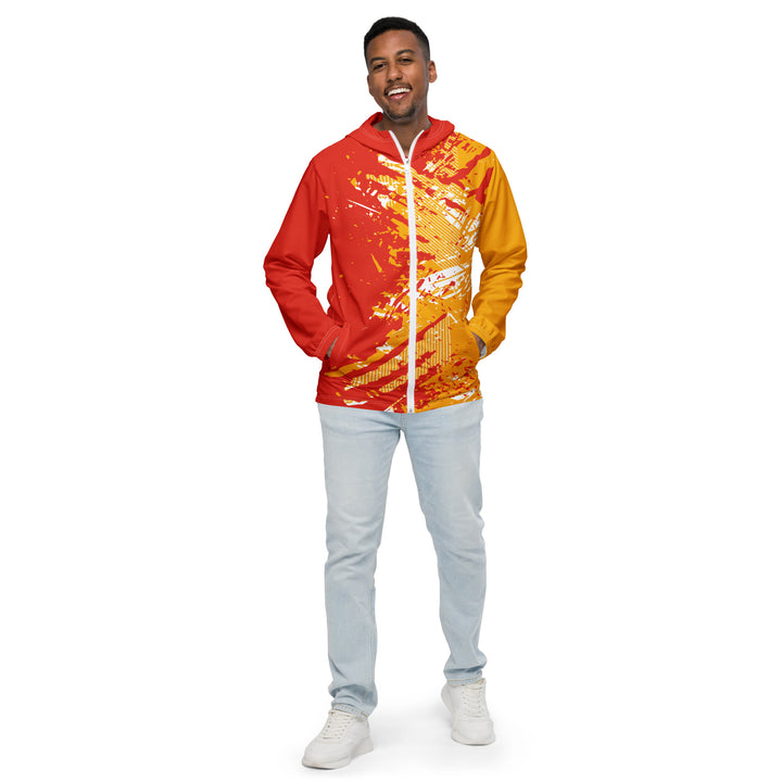 Men’s Windbreaker - Red-Orange Force