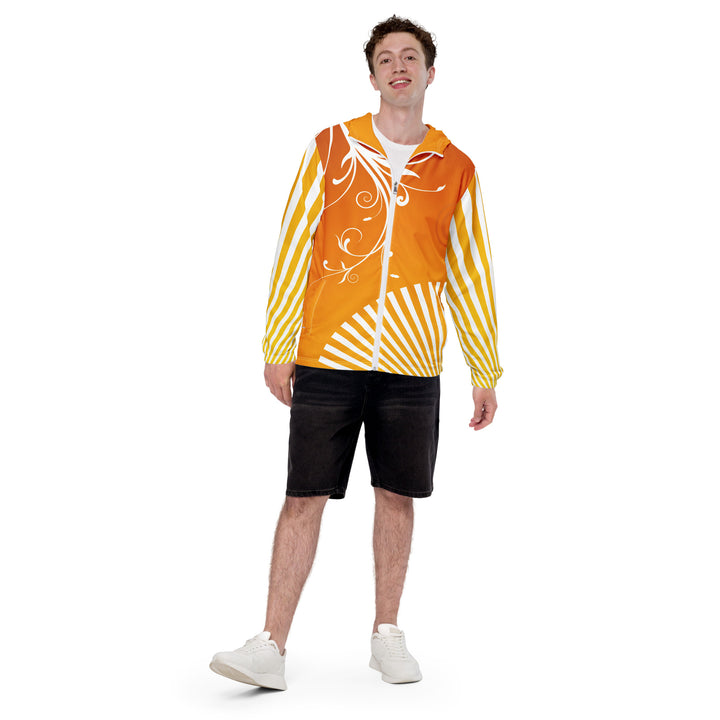 Men’s Windbreaker - Orange Sun