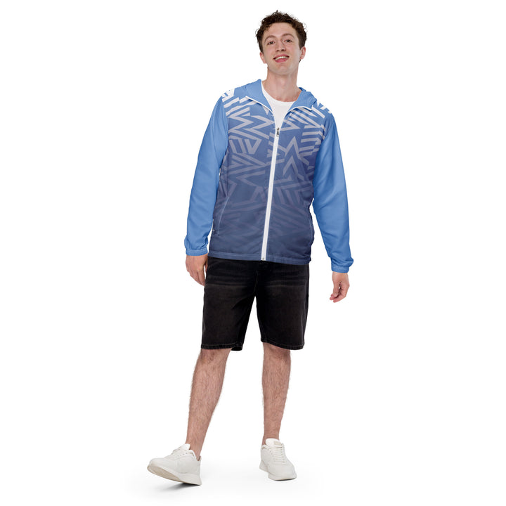 Men’s Windbreaker - Blue-White Star