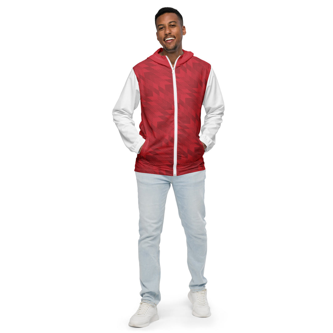 Men’s Windbreaker - Red-White Missile