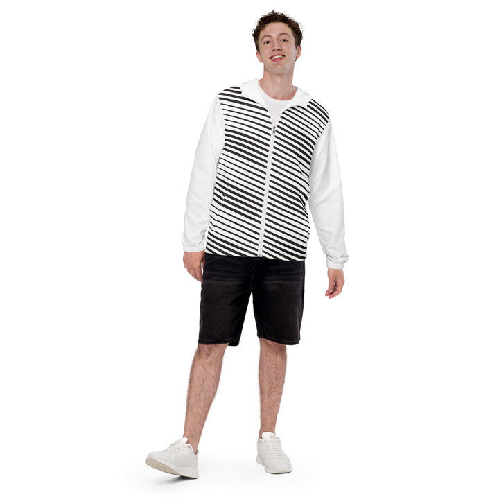 Men’s Windbreaker - Black-White Scar