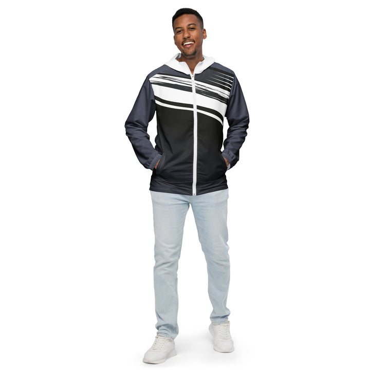 Men’s Windbreaker - Grey-White Casual