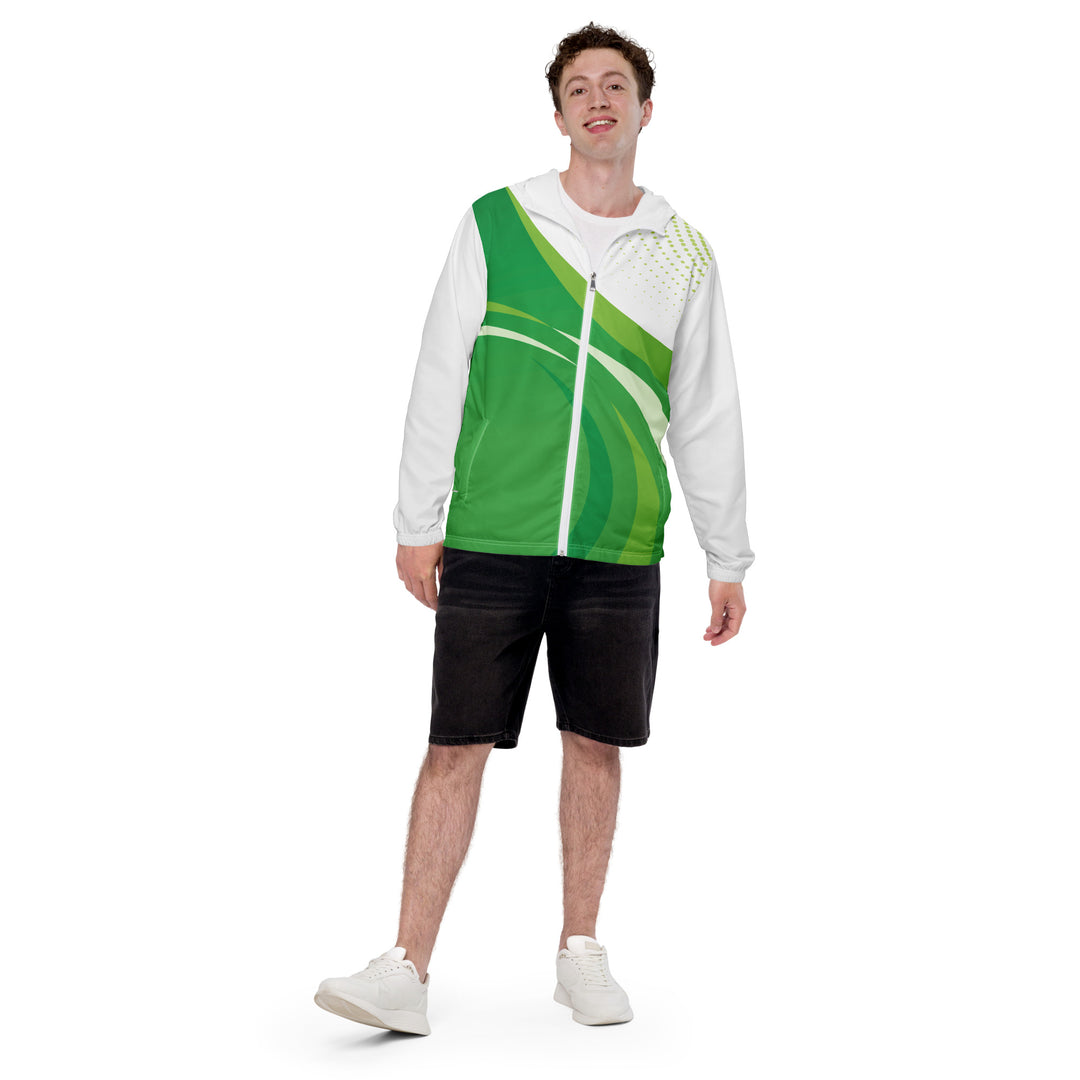 Men’s Windbreaker - White-Green One