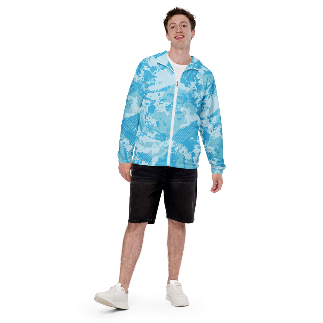 Men’s Windbreaker - Turquoise Shake