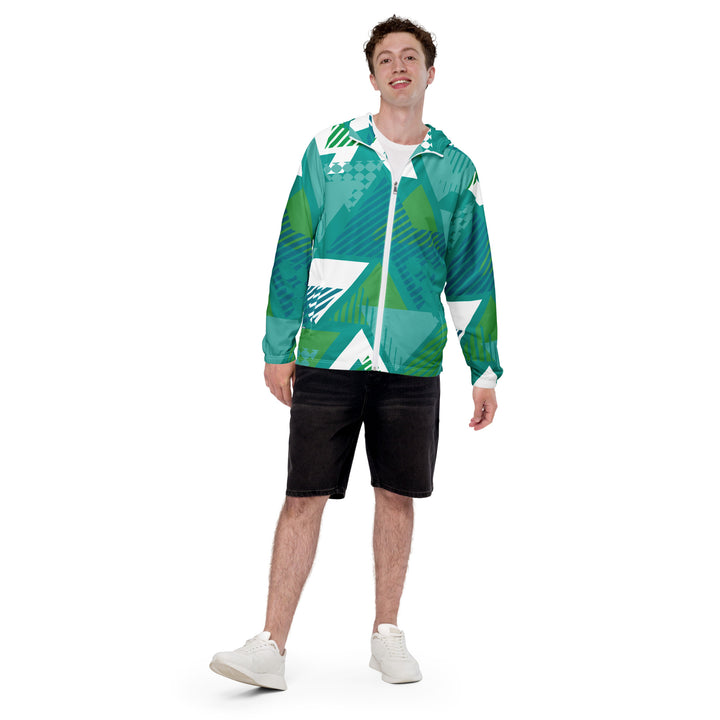 Men’s Windbreaker - Green-White Home