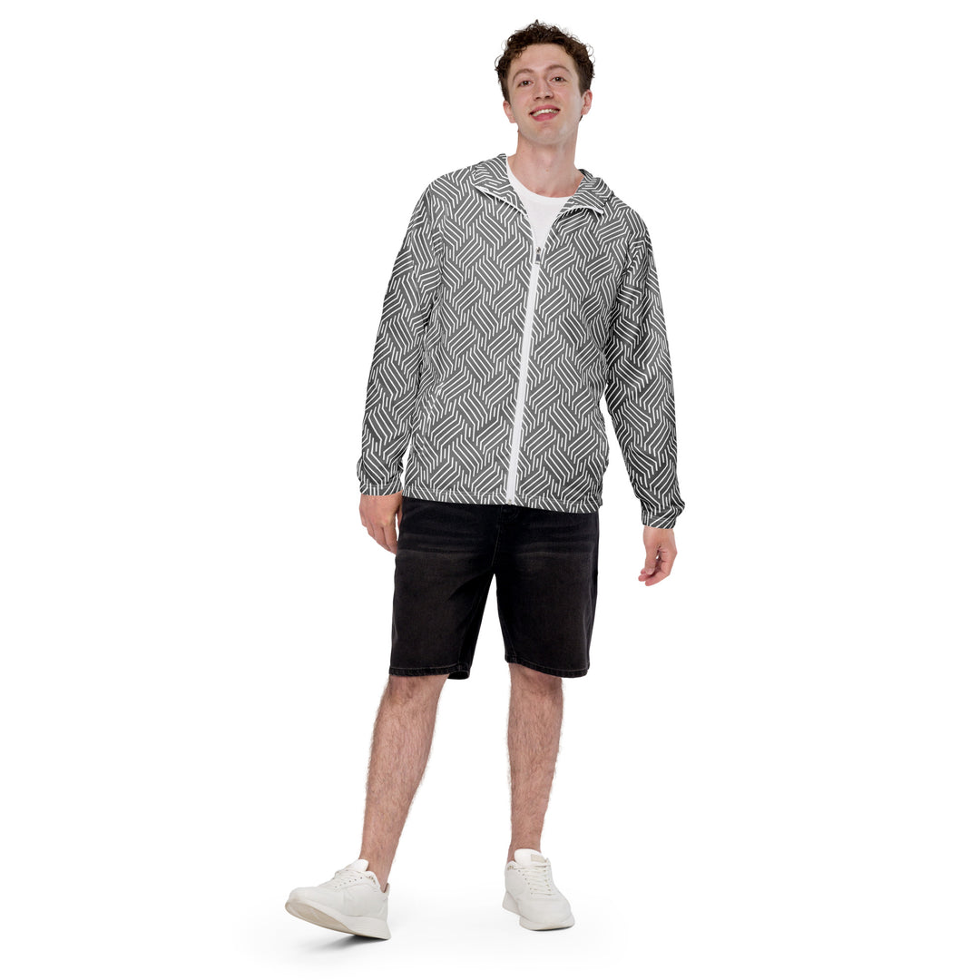 Men’s Windbreaker - Grey-White Lap